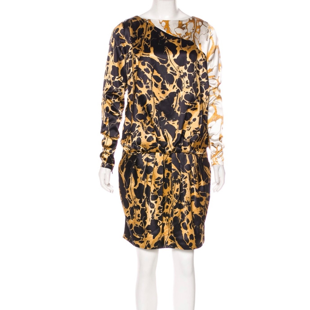Thomas Wylde silk knee-length dress, new
